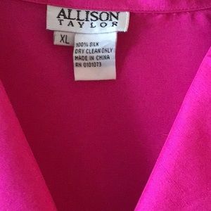 Fuschia Silk Blouse